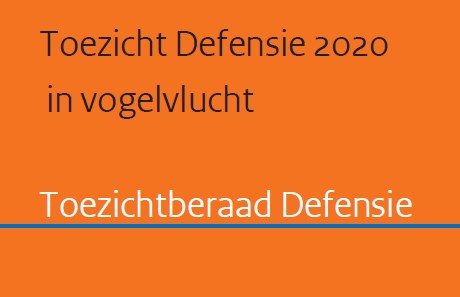 Afbeelding van de voorkant van het document Toezicht Defensie 2020 in vogelvlucht.